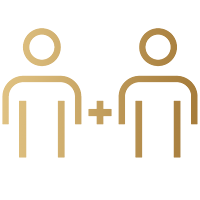 Gold benefits icon