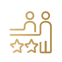 Gold benefits icon